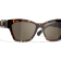 Chanel Dark Havana w Leather Arm Detail and "CC" Logo Frame /
Brown Lens Sunglasses