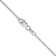 14k White Gold 1.2mm Diamond-Cut Beaded Pendant Chain 14 Inches