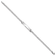Rhodium Over 14k White Gold Flat Curb Link ID Bracelet