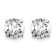 Rhodium Over 14K Gold Lab Grown Diamond 1 1/2ct. VS/SI GH+, 4-Prong Earrings