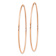 14k Rose Gold 2 1/8" Polished Endless Hoop Earrings