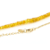 Yellow Sapphire Rondelle Beaded Necklace In 18K Gold Over Sterling Silver