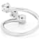 Symbolic Lab-Grown Diamond Three-Stone Ring 1ctw In Sterling Silver