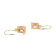Pink and White Cubic Zirconia 18K Yellow Gold Plated Sterling Silver
Earrings 9.89ctw