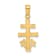 14K Yellow Gold Cara Vaca Crucifix Pendant