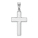 Rhodium Over 14k White Gold Polished Cross Pendant