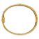 14K Yellow Gold Basket Weave Wide Bangle