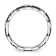 Sterling Silver Stackable Expressions Black and White Diamond Ring 0.216ctw