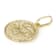 Sagittarius Zodiac Medallion Pendant In Solid 14K Yellow Gold