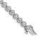 14K White Gold Lab Grown Diamond Circle Link Bracelet