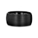 RAIDER Domed Brush Finished Black Tungsten Wedding Band 12mm