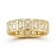 Rachel Zoe Radiant-Cut CZ Bezel Set Eternity Band Ring in 14K Gold Over
Sterling Silver