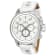 Invicta S1 Rally 48mm White Dial Leather Band Quartz Watch