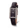 Ladies Charles Hubert Leather Band Black Dial 21x30mm Watch