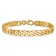 14K Yellow Gold 7.4mm Hand-Polished Fancy Link Chain Bracelet