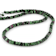Ruby Zoisite Rondelle Beaded Necklace In Sterling Silver