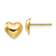14k Yellow Gold Children's 7mm Heart Stud Earrings
