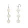 9-11mm Coin Shape White Freshwater Pearl Sterling Silver Dangle Earrings