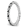 Sterling Silver Stackable Expressions Hearts Black and White Diamond
Ring 0.106ctw