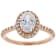 White Cubic Zirconia 18K Rose Gold Over Sterling Silver Ring 2.48ctw