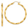 14k Yellow Gold Polished 1 3/4" Twisted Hoop Earrings