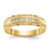 14K Yellow Gold AA Quality Mens Wedding Band