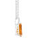 12x8mm Pear Shape Citrine With Diamond Accents Rhodium Over Sterling
Silver Pendant with Chain