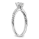 Rhodium Over 14K White Gold Lab Grown Diamond SI1/SI2, G H I, Engagement Ring
