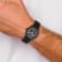 Charles Hubert Black IP-plated Stainless Steel Black Dial Watch