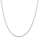 Rhodium Over Sterling Silver 1.3mm Loose Rope Chain Necklace