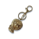 Gold Tone Pink and Clear Crystal Lion Key Chain
