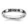 Sterling Silver Stackable Expressions Expressions Polished Enameled Hope Ring