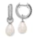Rhodium Over Sterling Silver 7-8mm FWC Pearl/Cubic Zirconia
Interchangeable Earrings Set