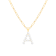 Letter A Initial Cultured Freshwater Pearl 18K Gold Over Sterling Silver
Pendant With  18" Chain