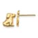 14K Yellow Gold Dog Post Earrings