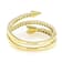 Lab-Grown Diamond Arrow Bypass Ring In 14K Gold Over Sterling Silver 0.35ctw