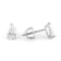 Certified Pear Shape White Lab-Grown Diamond E-F SI 18k White Gold Stud
Earrings 1.50ctw