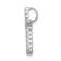Rhodium Over 14K White Gold Diamond Cross Pendant