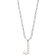 Rhodium Over Sterling Silver 3-5.5mm Freshwater Cultured Pearl LETTER J
18-inch Necklace