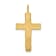 14K Yellow Gold Nugget Cross Pendant