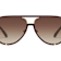 QUAY "HIGH PROFILE" Espresso Aviator Frame / Brown Lenses Sunglasses
