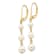 14K Yellow Gold 4-6mm White Semi-round Freshwater Cultured Pearl
Gaduated Leverback Earrings