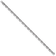 Rhodium Over 14k White Gold 5.3mm Hand-polished Fancy Link Bracelet