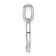 Rhodium Over 14k White Gold Diamond Number 9 Pendant