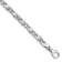 Rhodium Over 14k White Gold 5.4mm Hand Polished and Satin Fancy S-Link Bracelet