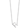 Rhodium Over 14k White Gold Sideways Diamond Initial R Pendant Cable
Link 18 Inch Necklace