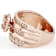 Morganite Rectangular Octagonal And White Zircon Ring In 18K Rose Gold
Over Sterling Silver 1.41ctw
