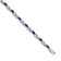 Rhodium Over 14k White Gold Diamond and Sapphire Infinity Bracelet