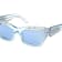 Swarovski Shiny Blue with Crystal Accent Frames/ Blue Lens Sunglasses