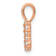 14k Rose Gold Diamond Number 8 Pendant